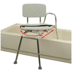 Sliding Swiveling Bathtub Transfer Bench and Chair